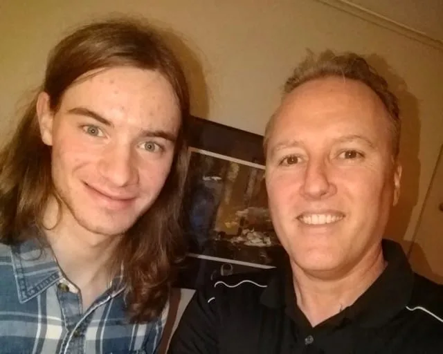 Steven and Guitar Student Kyle