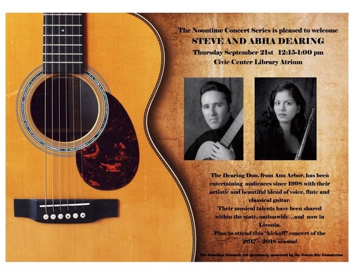 Noontime Concert - Metro Detroit Wedding Musicians - Spring 2017